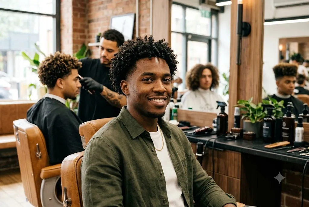 Modern curly hairstyles for men featuring short and medium natural curls