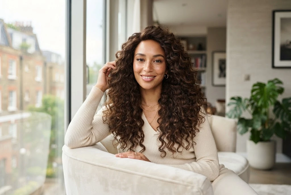 Curly wigs UK with natural-looking defined curls