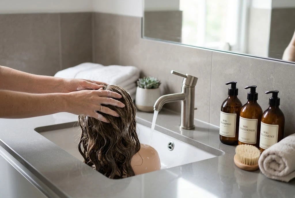 How to clean a wig using gentle washing, conditioning and drying techniques